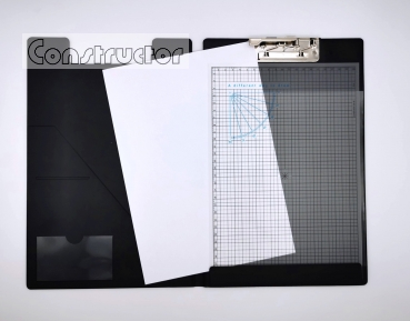 Mappe Clip SET DIN A4 mit Maßstabslineal 5+1