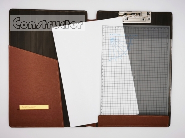 Mappe A4 Clip Echtleder