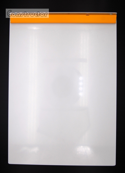 Powder-coated metal plate DIN A3