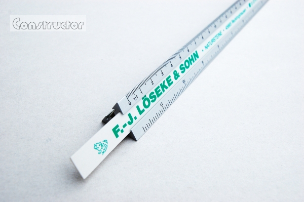 Aluminium Dreikantlineal "Inch"