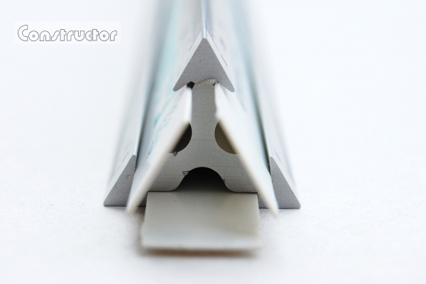 Aluminium Dreikantlineal "Inch"
